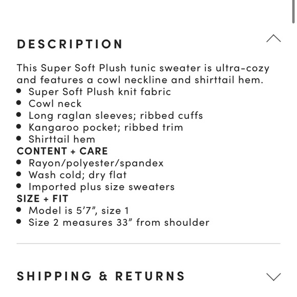 Torrid Cowl Neck Tunic Sweatshirt - Picture 5 of 5